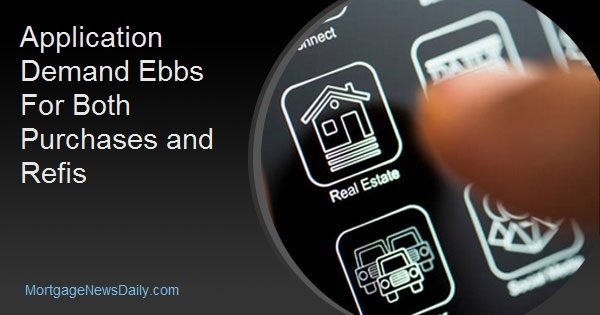 Application Demand Ebbs For Both Purchases and Refis