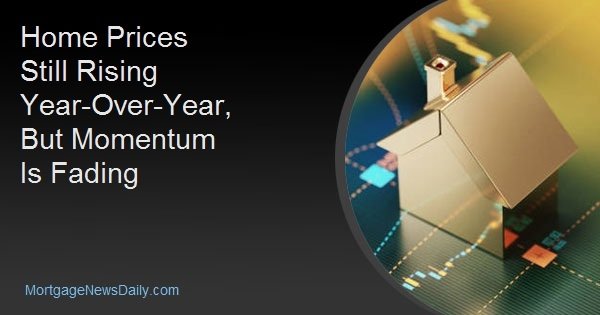 Home Prices Still Rising Year-Over-Year, But Momentum Is Fading