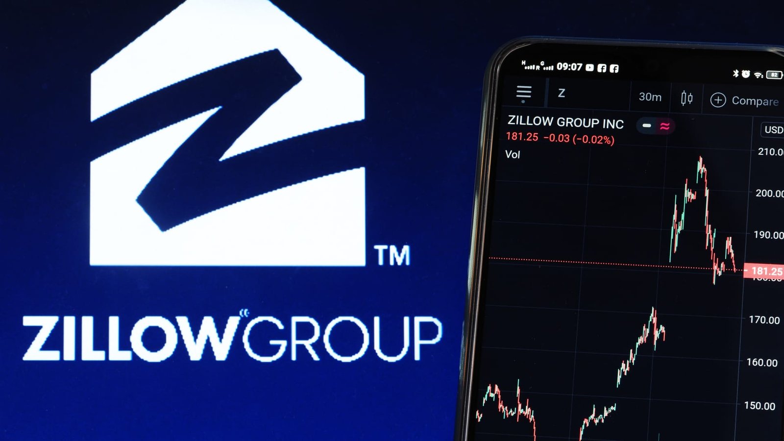 Stocks making the biggest moves midday: Z, KLAC, IRBT, IMNM