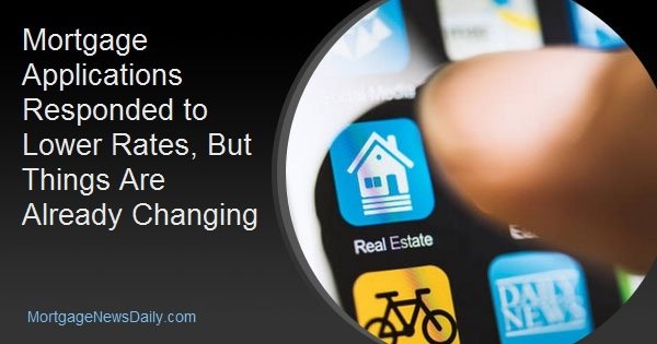 Mortgage Applications Responded to Lower Rates, But Things Are Already Changing