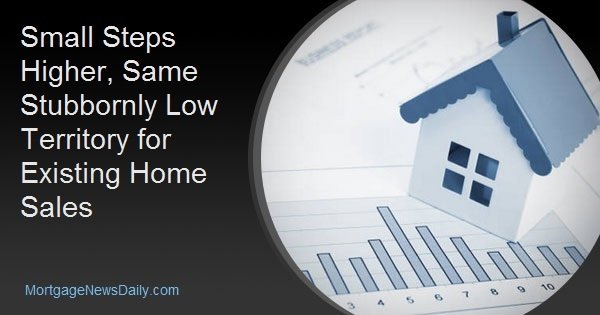 Small Steps Higher, Same Stubbornly Low Territory for Existing Home Sales