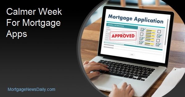 Calmer Week For Mortgage Apps