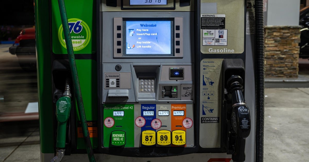 CBS News gas and oil price tracker shows how much energy costs are rising amid the Iran war