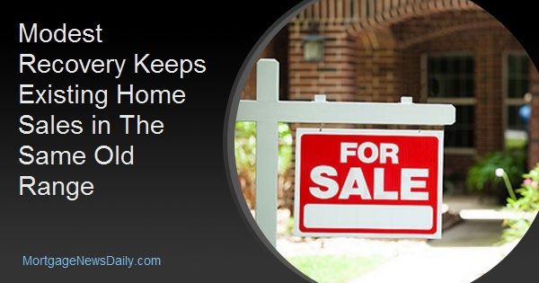 Modest Recovery Keeps Existing Home Sales in The Same Old Range