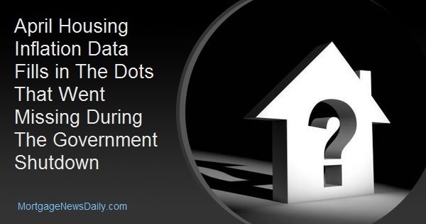 April Housing Inflation Data Fills in The Dots That Went Missing During The Government Shutdown