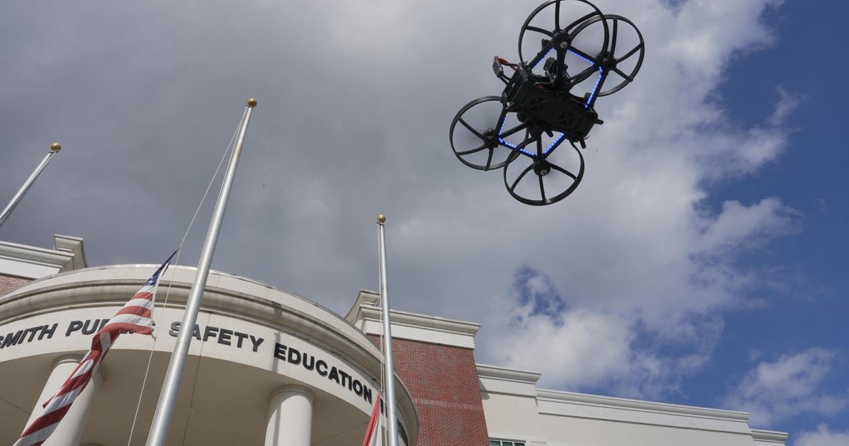 Schools are testing pepper-spraying, strobe-flashing drones to stop shooters