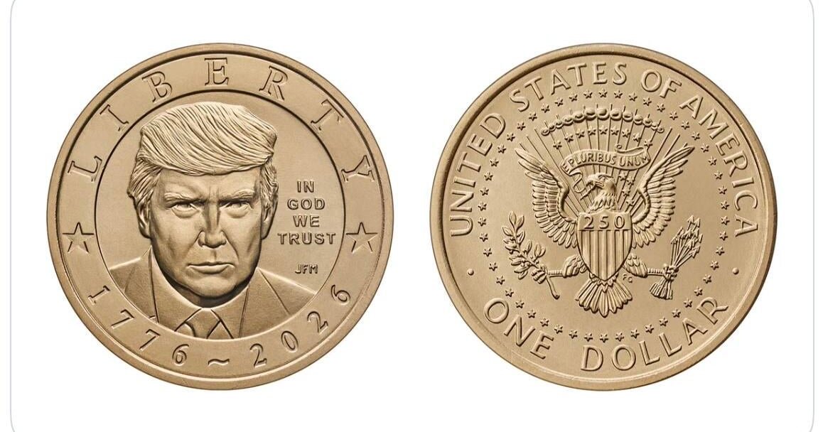 U.S. Mint to make $1 gold coin with Trump's face on it